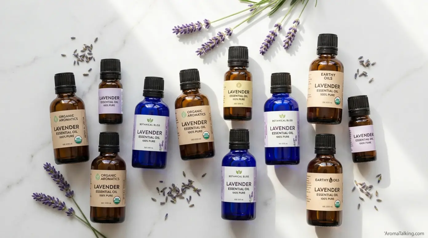 Comparison of various lavender essential oil brands and quality indicators