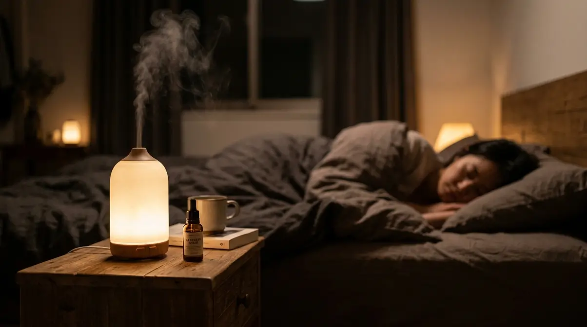 Diffusing bergamot essential oil for mood and relaxation