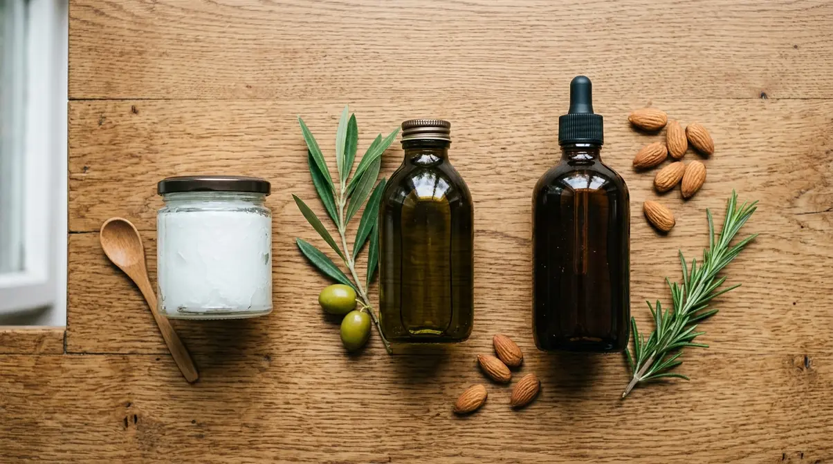 Coconut, olive and castor oil as carrier oils for essential oils
