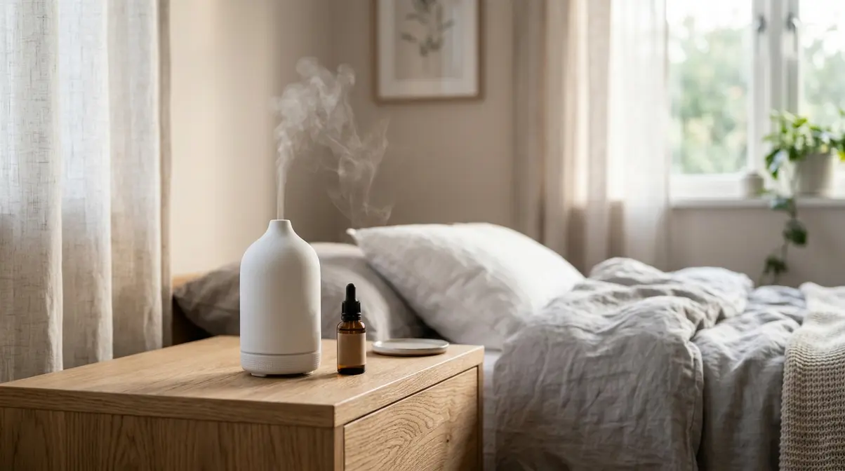 Setting up an ultrasonic diffuser for aromatherapy